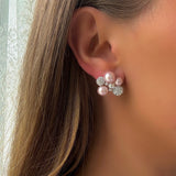 BERRY PEARL SPARKLE STUDS Örhängen - Ljus rosa