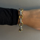 BAROCK CHAIN ARMBAND Guld/Silver 19+4cm