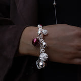 BERRY PEARL SPARKLE Bracelet - Bordeaux