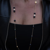 BERRY PEARL SPARKLE ICONIC Necklace - Black