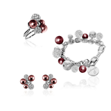BERRY PEARL SPARKLE Set - Wine Red