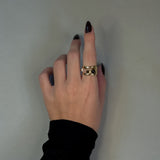 BRIM STONE RING Guld