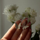 BUTTERFLY SPARKLE STUDS BIG ÖRHÄNGEN