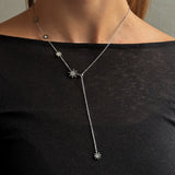 DECOLLETAGE GALAXY HALSBAND Silver 43+6cm