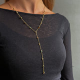DECOLLETAGE SPARKLE HALSBAND Guld 57+7 cm