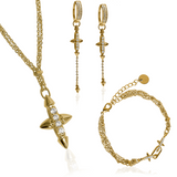 ETERNAL FAITH Set with hoop earrings