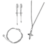 ETERNAL FAITH Set with hoop earrings