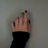 FOLDED WAVE RING Guld
