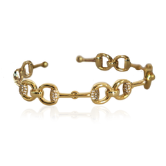 HORSEBIT PATTERN  SPARKLE CUFF Armband