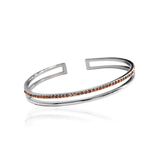 PLAIN CRYSTAL TWIN CUFF Bracelet - Red