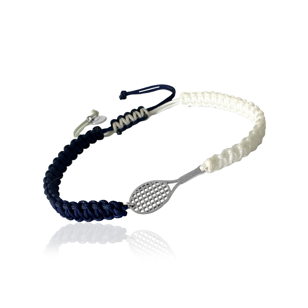 DOUBLE COLOR TENNIS BRACELET Navy/White