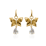 PAPILLON CRYSTAL HOOP EARRINGS