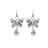 PAPILLON CRYSTAL HOOP EARRINGS