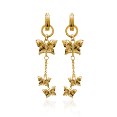 PAPILLON CRYSTAL MULTI HOOP EARRINGS