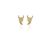 SPARKLING DEVIL STUD EARRINGS