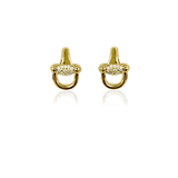 HORSE BIT SPARKLE STUDS Earrings