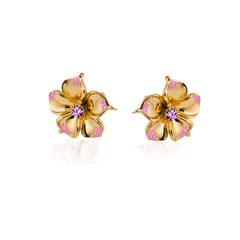 LA FLEUR CRYSTAL STUD Örhängen - Rosa