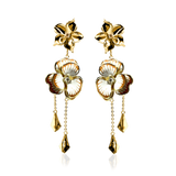 SANTORINI FLEUR MULTI Örhängen - Cappuccino