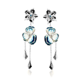 SANTORINI FLEUR MULTI Earrings - Blueberry Milkshake