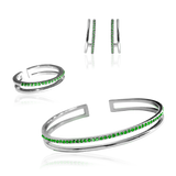 PLAIN CRYSTAL TWIN Set Green