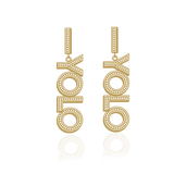 STATEMENT HOOP EARRINGS - YOLO