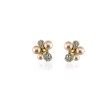 BERRY PEARL SPARKLE STUDS Örhängen - Champagne