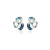 SANTORINI FLEUR STUD Örhängen - Blueberry Milkshake