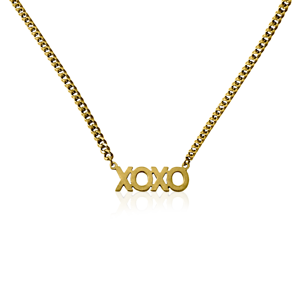 Statement Chain Halsband - XOXO
