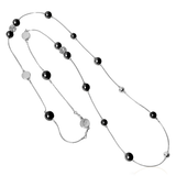 BERRY PEARL SPARKLE ICONIC Necklace - Black