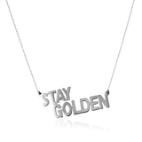 STATEMENT QUOTE MINI HALSBAND - STAY GOLDEN