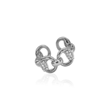 HORSEBIT PATTERN SPARKLE RING