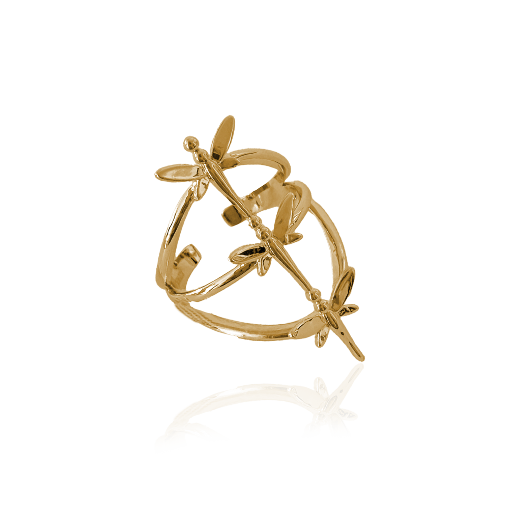 BUTTERFLY METAL HANGING EARRINGS IOAKU by Fanny Ek