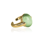 MOONSTONE PEARL RING Light green