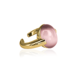 MOONSTONE PEARL RING Light pink