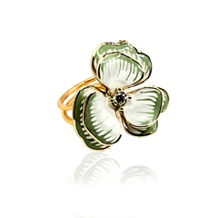 SANTORINI FLEUR Ring - Matcha