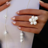 BERRY PEARL MAXI RING