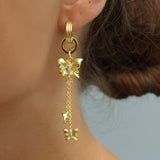 PAPILLON CRYSTAL MULTI HOOP EARRINGS