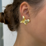PAPILLON CRYSTAL Stud Earrings