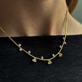 MICRO CIRCLE HALSBAND Guld 41+6cm