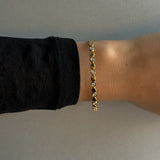 MICRO DROP CIRCLE ARMBAND Guld - Stelt ⌀6 cm
