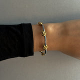 MULTI KNOT ARMBAND Guld/Silver - Justerbart