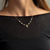 SUPER NOVA HALSBAND Guld 42+6cm