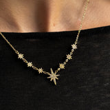 SUPER NOVA HALSBAND Guld 42+6cm