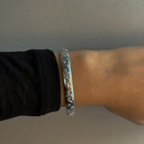 SYMBOL SOLAR CUFF ARMBAND Silver - Stelt ⌀6,5cm