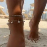 TENNIS CRYSTAL ANKLET 3MM