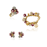 BERRY PEARL SPARKLE Set - Wine Red