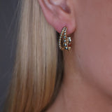 BERRY TWIN LOOP EARRINGS