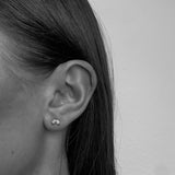 MICRO 2 WING CRYSTAL STUD EARRINGS