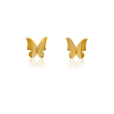 BUTTERFLY METAL STUD EARRINGS