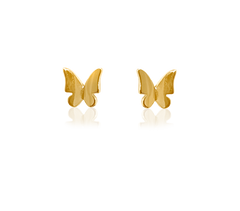 BUTTERFLY METAL STUD EARRINGS